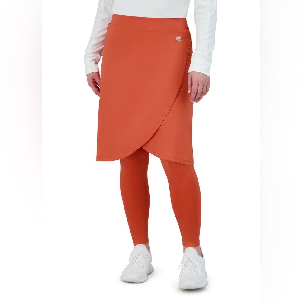 Snoga Athletics Faux Wrap Ankle Length Skirted Leggings Medium